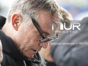 Wrexham A.F.C. manager Phil Parkinson is present during the Sky Bet League 1 match between Stockport County and Wrexham at the Edgeley Park...