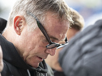 Wrexham A.F.C. manager Phil Parkinson is present during the Sky Bet League 1 match between Stockport County and Wrexham at the Edgeley Park...