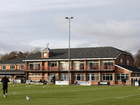 A general view of the ground before the Isuzu FA Trophy Second round match between Darlington and Buxton at Blackwell Meadows in Darlington,...