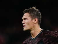 Jannik Vestergaard of Denmark  looks on during the Nations League Round 5 match between Denmark against Spain at Parken, Copenhagen, Denmark...