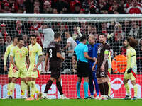 Kasper Schmeichel of Denmark  looks on during the Nations League Round 5 match between Denmark against Spain at Parken, Copenhagen, Denmark...