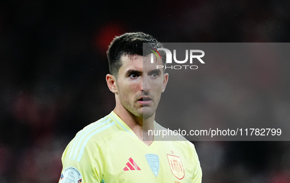 Daniel Vivian of Spain  looks on during the Nations League Round 5 match between Denmark against Spain at Parken, Copenhagen, Denmark on Nov...