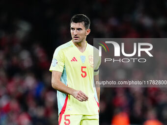 Daniel Vivian of Spain  looks on during the Nations League Round 5 match between Denmark against Spain at Parken, Copenhagen, Denmark on Nov...