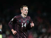 Mikkel Damsgaard of Denmark  looks on during the Nations League Round 5 match between Denmark against Spain at Parken, Copenhagen, Denmark o...