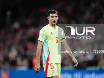 Daniel Vivian of Spain  looks on during the Nations League Round 5 match between Denmark against Spain at Parken, Copenhagen, Denmark on Nov...