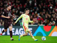 Marc Casado of Spain  controls the ball during the Nations League Round 5 match between Denmark against Spain at Parken, Copenhagen, Denmark...