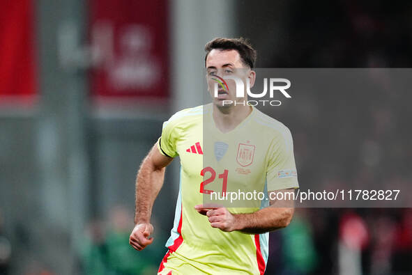 Mikel Oyarzabal of Spain  looks on during the Nations League Round 5 match between Denmark against Spain at Parken, Copenhagen, Denmark on N...