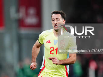 Mikel Oyarzabal of Spain  looks on during the Nations League Round 5 match between Denmark against Spain at Parken, Copenhagen, Denmark on N...