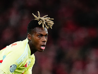 /s1l#4/  looks on during the Nations League Round 5 match between Denmark against Spain at Parken, Copenhagen, Denmark on November 15, 2024....