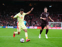 Ayoze Perez of Spain  controls the ball during the Nations League Round 5 match between Denmark against Spain at Parken, Copenhagen, Denmark...