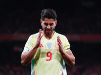 Ayoze Perez of Spain  gestures during the Nations League Round 5 match between Denmark against Spain at Parken, Copenhagen, Denmark on Novem...