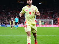 Ayoze Perez of Spain  gestures during the Nations League Round 5 match between Denmark against Spain at Parken, Copenhagen, Denmark on Novem...