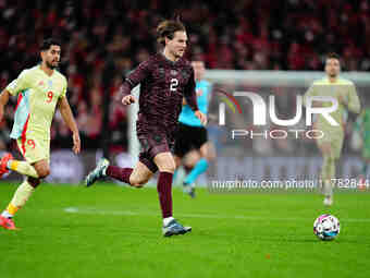 Joachim Andersen of Denmark  controls the ball during the Nations League Round 5 match between Denmark against Spain at Parken, Copenhagen,...