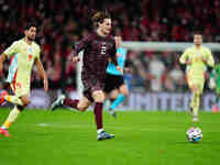 Joachim Andersen of Denmark  controls the ball during the Nations League Round 5 match between Denmark against Spain at Parken, Copenhagen,...