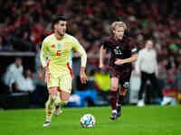 Mikel Merino of Spain  controls the ball during the Nations League Round 5 match between Denmark against Spain at Parken, Copenhagen, Denmar...