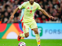 Ayoze Perez of Spain  controls the ball during the Nations League Round 5 match between Denmark against Spain at Parken, Copenhagen, Denmark...