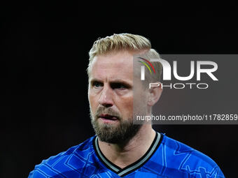 Kasper Schmeichel of Denmark  looks on during the Nations League Round 5 match between Denmark against Spain at Parken, Copenhagen, Denmark...