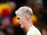 Dani Olmo of Spain  looks on during the Nations League Round 5 match between Denmark against Spain at Parken, Copenhagen, Denmark on Novembe...