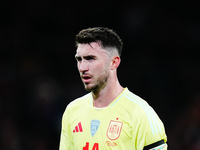 Aymeric Laporte of Spain  looks on during the Nations League Round 5 match between Denmark against Spain at Parken, Copenhagen, Denmark on N...