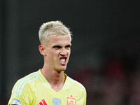 Dani Olmo of Spain  looks on during the Nations League Round 5 match between Denmark against Spain at Parken, Copenhagen, Denmark on Novembe...