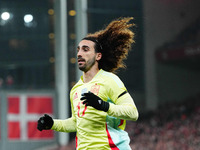 Marc Cucurella of Spain  looks on during the Nations League Round 5 match between Denmark against Spain at Parken, Copenhagen, Denmark on No...