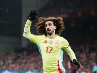 Marc Cucurella of Spain  looks on during the Nations League Round 5 match between Denmark against Spain at Parken, Copenhagen, Denmark on No...