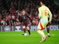 Joachim Andersen of Denmark  looks on during the Nations League Round 5 match between Denmark against Spain at Parken, Copenhagen, Denmark o...