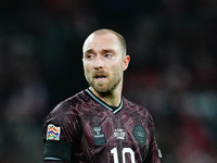 Christian Eriksen of Denmark  looks on during the Nations League Round 5 match between Denmark against Spain at Parken, Copenhagen, Denmark...