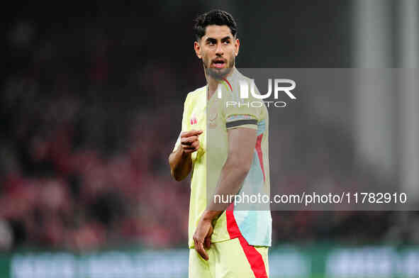 Ayoze Perez of Spain  looks on during the Nations League Round 5 match between Denmark against Spain at Parken, Copenhagen, Denmark on Novem...