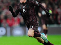 Rasmus Hoejlund of Denmark  looks on during the Nations League Round 5 match between Denmark against Spain at Parken, Copenhagen, Denmark on...