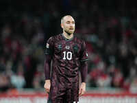 Christian Eriksen of Denmark  looks on during the Nations League Round 5 match between Denmark against Spain at Parken, Copenhagen, Denmark...