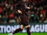 Albert Groenbaek of Denmark  looks on during the Nations League Round 5 match between Denmark against Spain at Parken, Copenhagen, Denmark o...