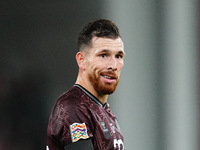 Pierre-Emile Hoejbjerg of Denmark  looks on during the Nations League Round 5 match between Denmark against Spain at Parken, Copenhagen, Den...