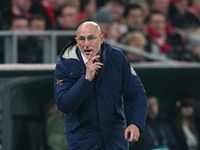 Luis de la Fuente of Spain  gestures during the Nations League Round 5 match between Denmark against Spain at Parken, Copenhagen, Denmark on...