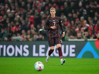 Albert Groenbaek of Denmark  controls the ball during the Nations League Round 5 match between Denmark against Spain at Parken, Copenhagen,...