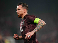 Pierre-Emile Hoejbjerg of Denmark  looks on during the Nations League Round 5 match between Denmark against Spain at Parken, Copenhagen, Den...