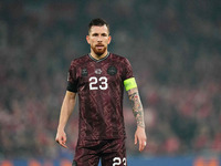 Pierre-Emile Hoejbjerg of Denmark  looks on during the Nations League Round 5 match between Denmark against Spain at Parken, Copenhagen, Den...