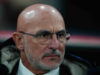 Luis de la Fuente of Spain  looks on during the Nations League Round 5 match between Denmark against Spain at Parken, Copenhagen, Denmark on...