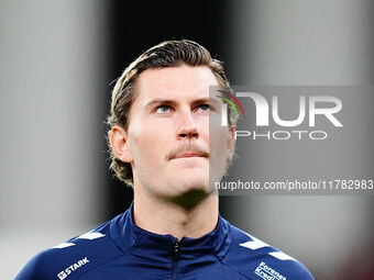 Jonas Wind of Denmark  looks on during the Nations League Round 5 match between Denmark against Spain at Parken, Copenhagen, Denmark on Nove...