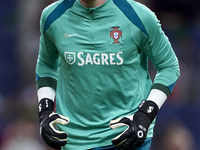 Jose Sa of Portugal warms up before the UEFA Nations League 2024/25 League A Group A1 match between Portugal and Poland at Estadio Do Dragao...