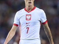 Kacper Urbanski of Poland looks on during the UEFA Nations League 2024/25 League A Group A1 match between Portugal and Poland at Estadio Do...