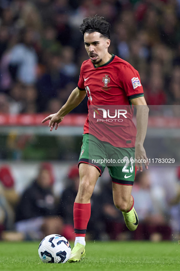 Vitor Ferreira 'Vitinha' of Portugal is in action during the UEFA Nations League 2024/25 League A Group A1 match between Portugal and Poland...