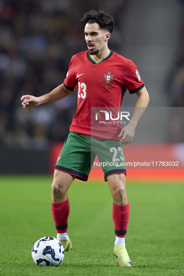 Vitor Ferreira 'Vitinha' of Portugal is in action during the UEFA Nations League 2024/25 League A Group A1 match between Portugal and Poland...