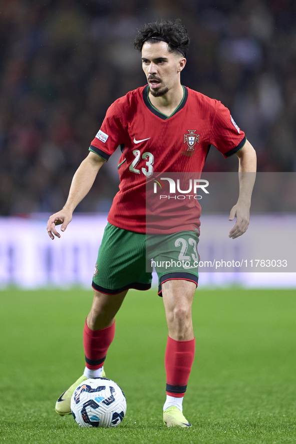 Vitor Ferreira 'Vitinha' of Portugal is in action during the UEFA Nations League 2024/25 League A Group A1 match between Portugal and Poland...