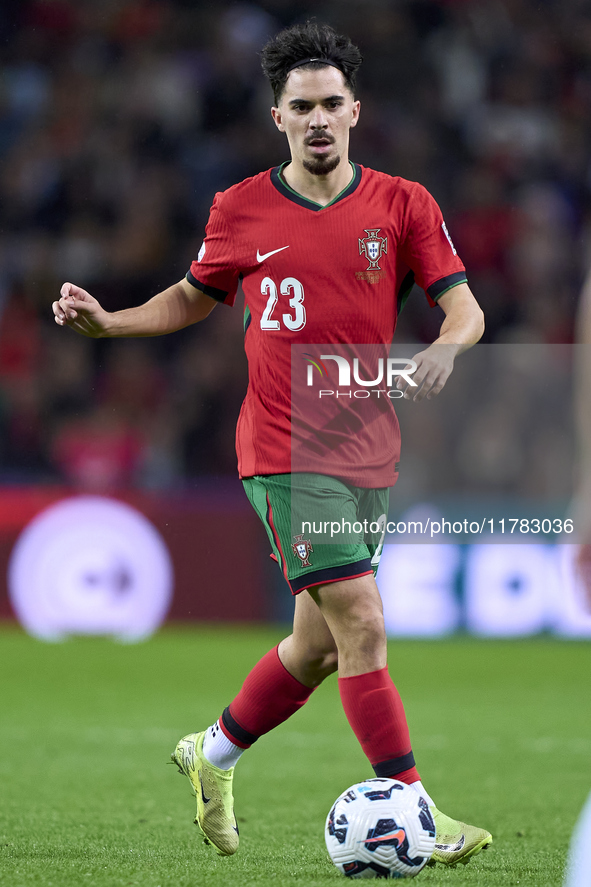 Vitor Ferreira 'Vitinha' of Portugal is in action during the UEFA Nations League 2024/25 League A Group A1 match between Portugal and Poland...