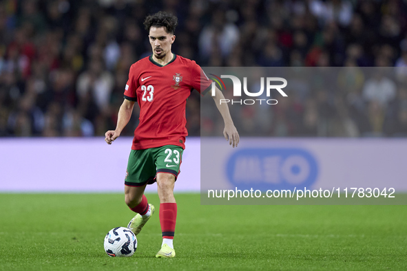 Vitor Ferreira 'Vitinha' of Portugal is in action during the UEFA Nations League 2024/25 League A Group A1 match between Portugal and Poland...