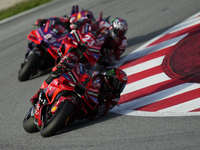 Francesco Pecco Bagnaia (1) of Italy and Ducati Lenovo Team during the sprint of the Motul Solidarity Grand Prix of Barcelona at Circuit de...