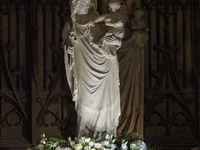 The procession of the Virgin Mary statue took place in Paris, France, on November 15, 2024. The return of the Virgin and Child starts with a...