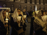 The procession of the Virgin Mary statue took place in Paris, France, on November 15, 2024. The return of the Virgin and Child starts with a...