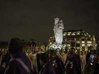 The procession of the Virgin Mary statue took place in Paris, France, on November 15, 2024. The return of the Virgin and Child starts with a...